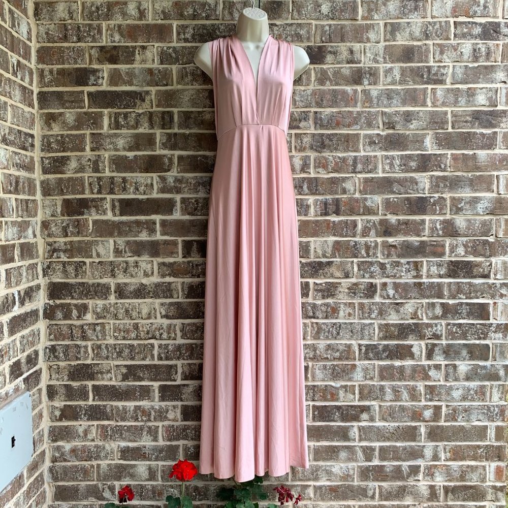 Lulus  Maxi Dress V-neck Halter Backless